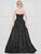 Marsoni by Colors - M246 Embroidered Lace Sweetheart Ballgown In Black