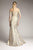 Park 108 - M319 Off-Shoulder Trumpet Evening Gown with Slit In Gold