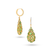 Tresor Collection - 18K Yellow Gold, Tsavorite Garnet and Diamond Earrings