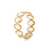 Tresor Collection - Gemstone Eternity Oval Faceted Ring Band in 18K Yellow Gold 