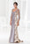 Terani Couture - M3849 Lace Sweetheart Mermaid Dress in Gray and Neutral