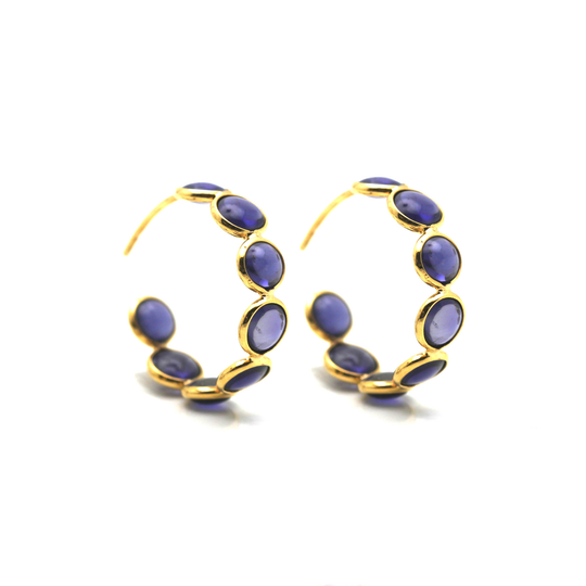 18K Yellow Gold Small Hoops Earrings in 18k YG