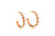 Orange Sapphire Hoop Earrings in 18K Yellow Gold