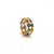 Multicolor Tourmaline Double Row Ring in 18k Yellow Gold