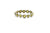 Rose cut organic diamond ring band in 18k white gold