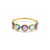 Tresor Collection - Gemstone Stackable Round Faceted Ring in 18k Yellow Gold
