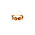Citrine Stackable Ring Bands With Adjustable Shank In 18K Yellow Gold