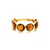 Tresor Collection - Gemstone Stackable Round Faceted Ring in 18k Yellow Gold