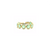 London Blue Topaz Stackable Ring Band in 18k Yellow Gold
