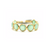 Tresor Collection - Gemstone Stackable Round Faceted Ring in 18k Yellow Gold