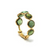 Tresor Collection - Gemstone Stackable Round Faceted Ring in 18k Yellow Gold