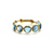Tresor Collection - Gemstone Stackable Round Faceted Ring in 18k Yellow Gold