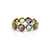 Tresor Collection - Gemstone Stackable Round Faceted Ring in 18k Yellow Gold