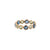 Tresor Collection - Gemstone Stackable Round Faceted Ring in 18k Yellow Gold