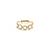 London Blue Topaz Stackable Ring Band in 18k Yellow Gold