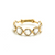 Tresor Collection - Gemstone Stackable Round Faceted Ring in 18k Yellow Gold