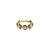 London Blue Topaz Stackable Ring Band in 18k Yellow Gold