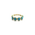 London Blue Topaz Stackable Ring Band in 18k Yellow Gold