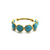 Tresor Collection - Gemstone Stackable Round Faceted Ring in 18k Yellow Gold
