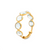 Tresor Collection - Gemstone Stackable Faceted Round Ring In 18K Yellow Gold