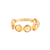 Tresor Collection - Gemstone Stackable Faceted Round Ring In 18K Yellow Gold