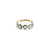 Amethyst Stackable Ring Bands With Adjustable Shank In 18K Yellow Gold
