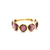 Tresor Collection - Gemstone Stackable Faceted Round Ring In 18K Yellow Gold