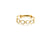 Rainbow Moonstone Gemstone Ring Band in 18k Yellow Gold