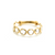 Tresor Collection - Gemstone Stackable Faceted Round Ring In 18K Yellow Gold