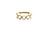 Rainbow Moonstone Stackable Ring Bands With Adjustable Shank In 18K Yellow Gold