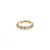 Gemstone Stackable Ring Band in 18k Yellow Gold