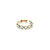 Gemstone Stackable Ring Band in 18k Yellow Gold
