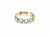 Blue Topaz Stackable Ring Bands With Adjustable Shank In 18K Yellow Gold