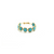 Gemstone Stackable Ring Band in 18k Yellow Gold