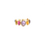 Gemstone Stackable Ring Bands in 18K Yellow Gold