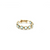 Gemstone Stackable Ring Band in 18k Yellow Gold