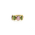 Multicolor Stone Stackable Ring Band In 18k Yellow Gold