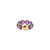 Gemstone Stackable Ring Band in 18K Yellow Gold