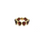 Gemstone Stackable Ring Band in 18K Yellow Gold