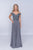 Nina Canacci - M507 Embroidered A-Line Evening Dress In Gray