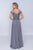 Nina Canacci - M507 Embroidered A-Line Evening Dress In Gray