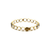 Rainbow Moonstone Bangle In 18K Gold Yellow Gold
