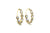 Labradorite Hoop Earring in 18k Yellow Gold