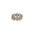 Aquamarine Oval Ring Band In 18k Yellow Gold