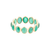 Tresor Collection - Emerald Ring Band with adjustable shank in 18k Yellow Gold