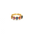 Gemstone Stackable Ring Bands With Adjustable Shank In 18k Yellow Gold