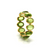 Tresor Collection - Gemstone Stackable Cabochon Oval Ring In 18k Yellow Gold Peridot