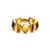 Tresor Collection - Gemstone Stackable Cabochon Oval Ring in 18K Yellow Gold Citrine