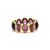 Tresor Collection - Gemstone Stackable Cabochon Oval Ring in 18K Yellow Gold Rhodolite
