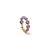 Gemstone Ring Band in 18k Yellow Gold